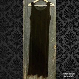 Black Velvet Maxi Dress